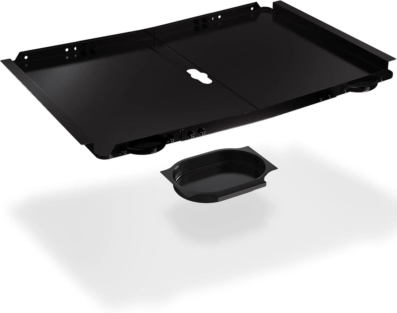 Replacement Grease Tray with Catch Pan for Dyna Glo Grill Replacement Parts, 24-30" Universal Drip Pan for 4 5 Burner Gas Grill Nexgrill Replacement Parts, Grill Tray for Kenmore BHG Expert (Black)