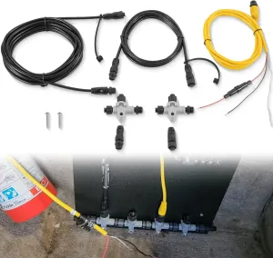 Replacment for 010-11442-00 NMEA 2000 Starter Kit, Power Drop Backbone Cable, Male and Female Terminator, T-Connectors Compatible with Garmin Devices