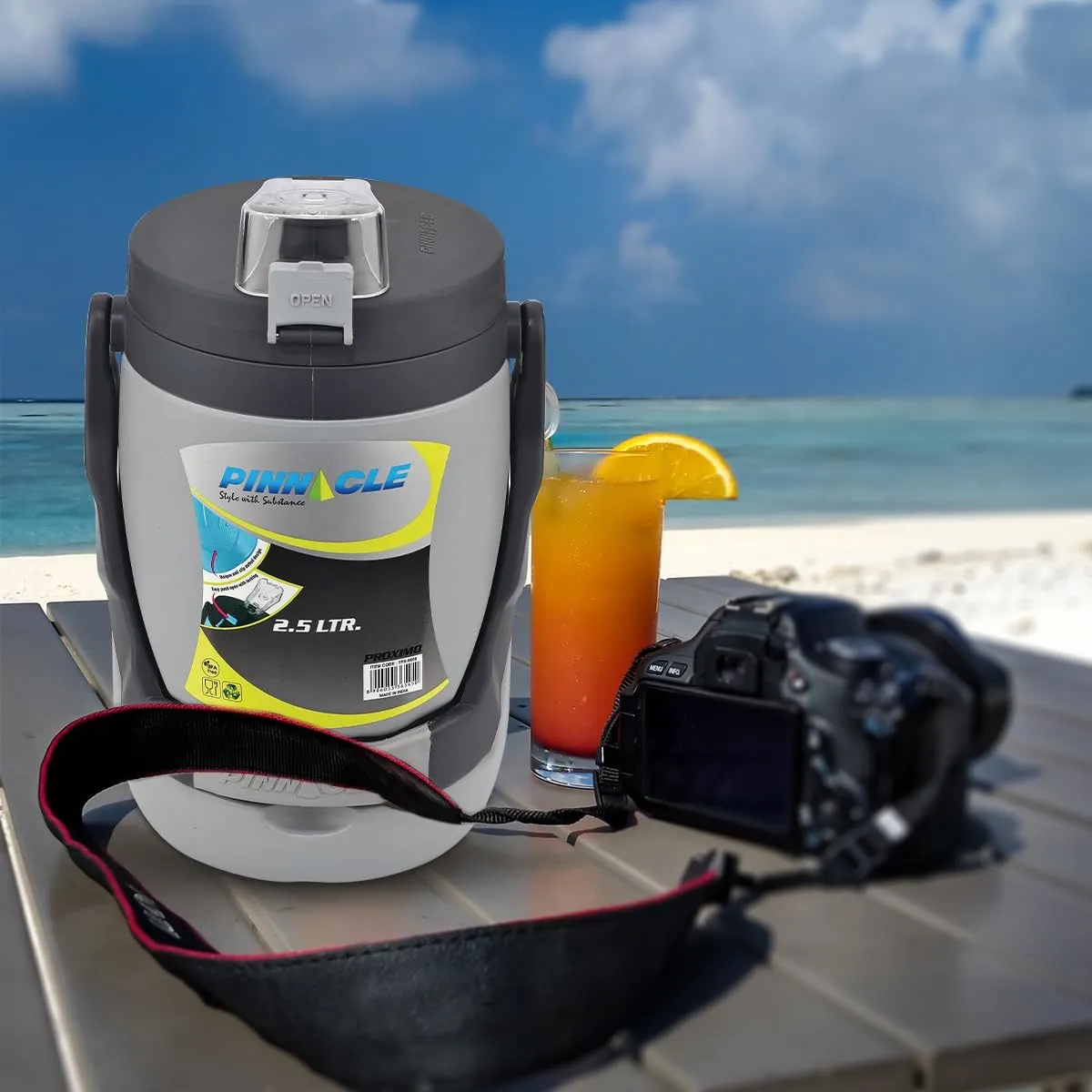 Reusable Leakproof 85oz Portable Water Jug - Ideal for Camping, Picnics, Hiking