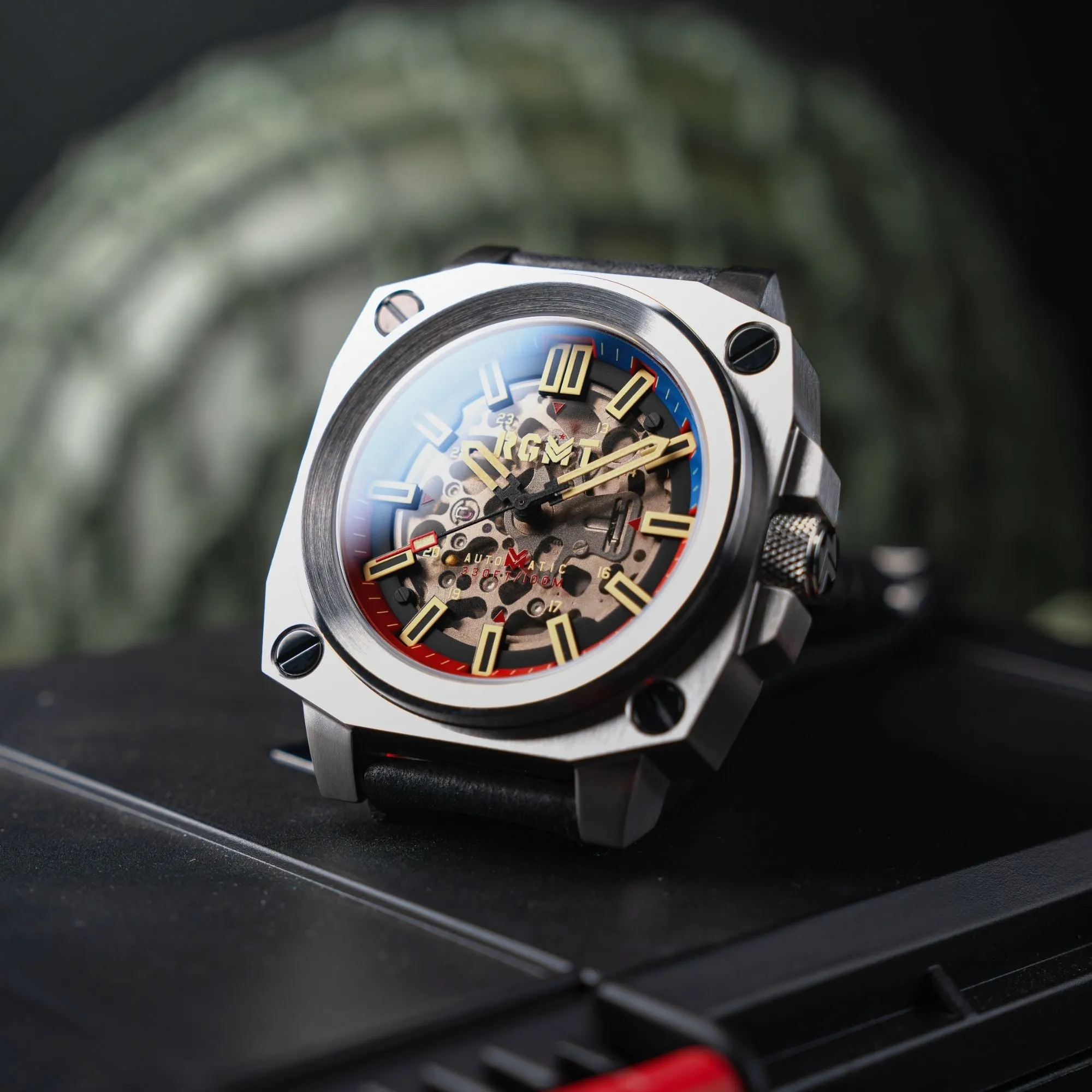 RGMT Altimeter Skeleton Automatic Navy Blue Watch  RG-8064-02