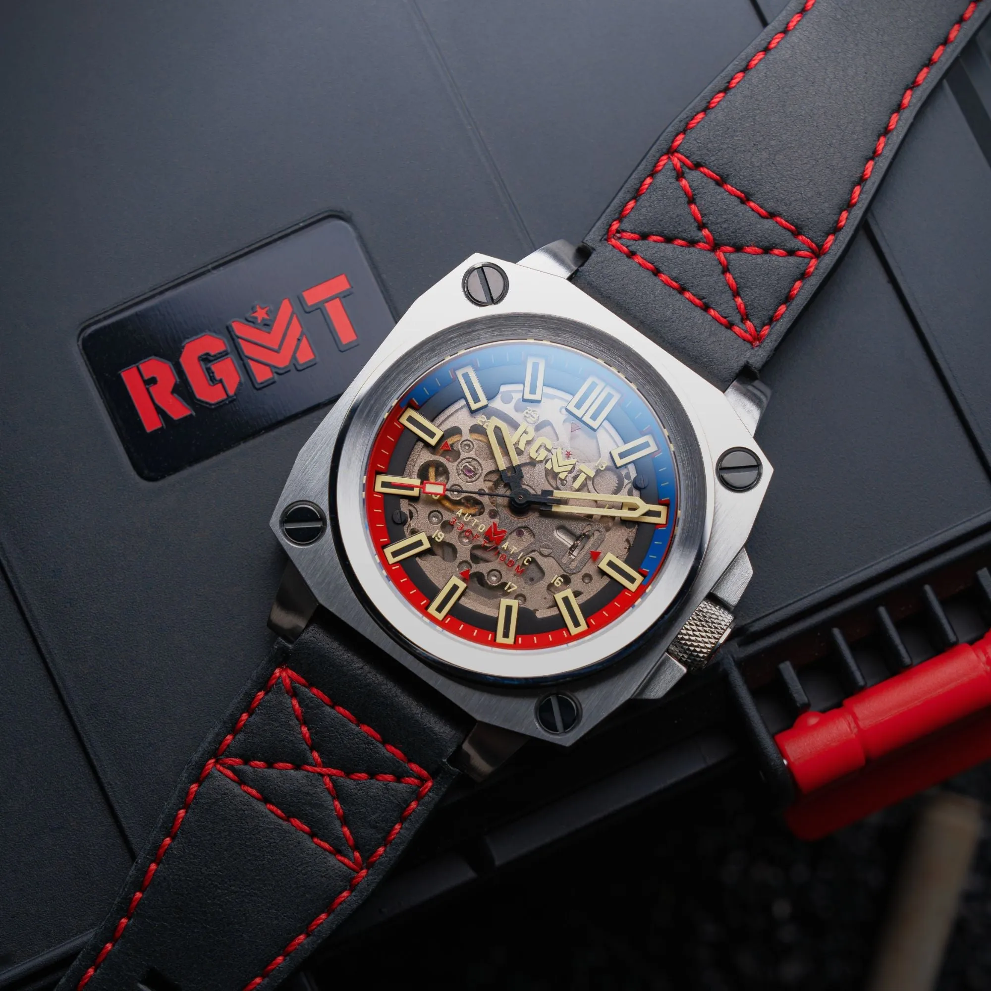 RGMT Altimeter Skeleton Automatic Navy Blue Watch  RG-8064-02