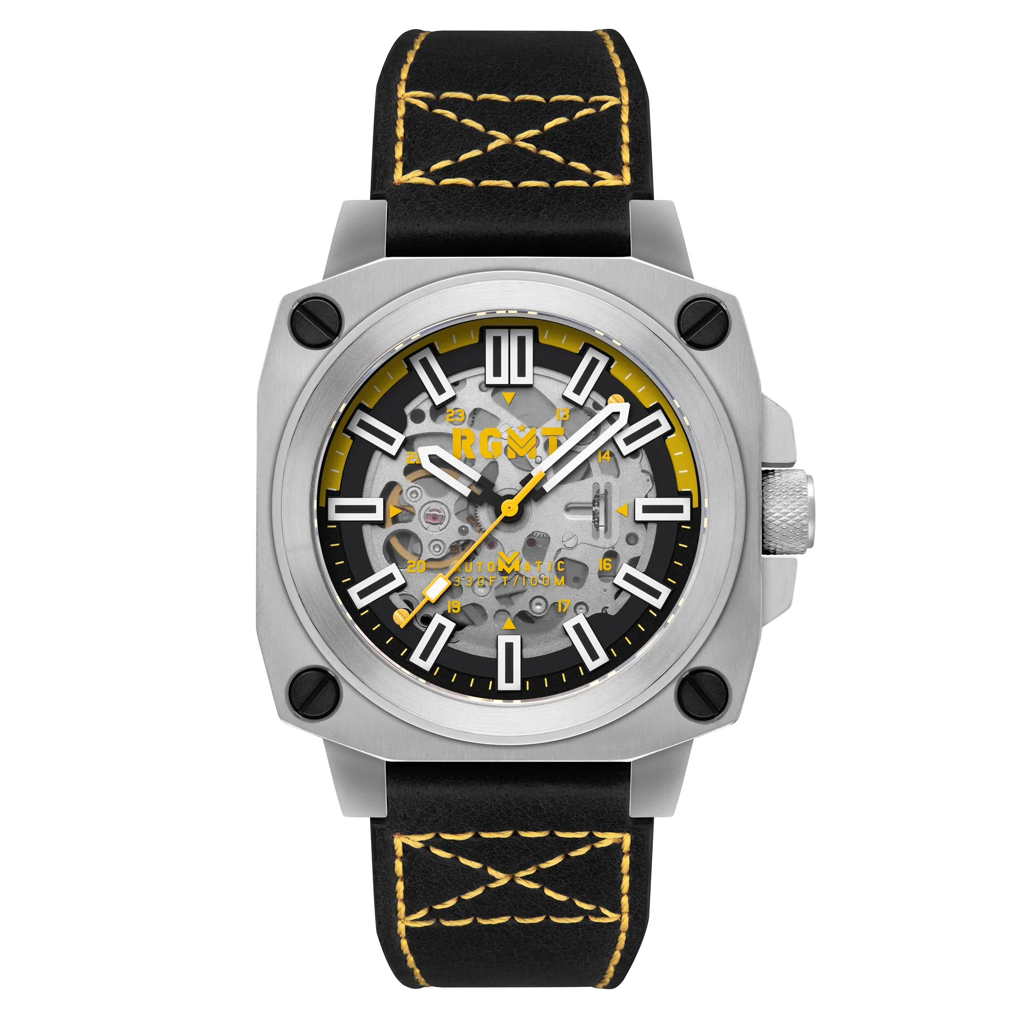RGMT Altimeter Skeleton Automatic Ops Yellow Watch  RG-8064-03