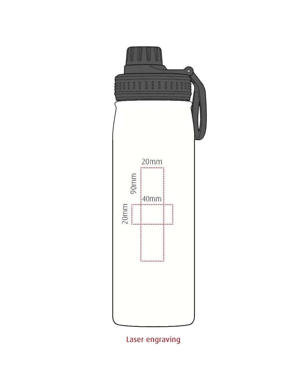 Rhine Durable, insulated, stainless steel bottle - 650ml