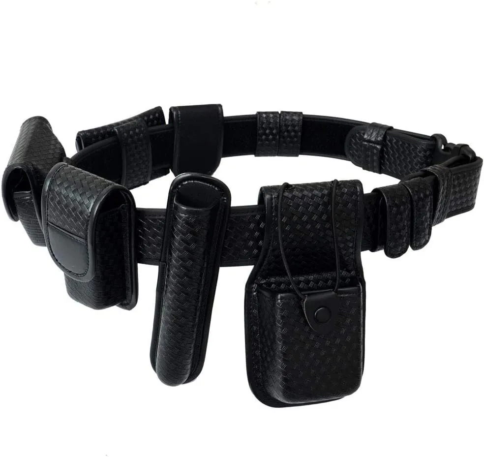 ROCOTACTICAL Sentinel Duty Web Belt, Police Duty Belt Rig, Security Modular Law Enforcement Duty Belt with Pouches