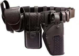 ROCOTACTICAL Sentinel Duty Web Belt, Police Duty Belt Rig, Security Modular Law Enforcement Duty Belt with Pouches