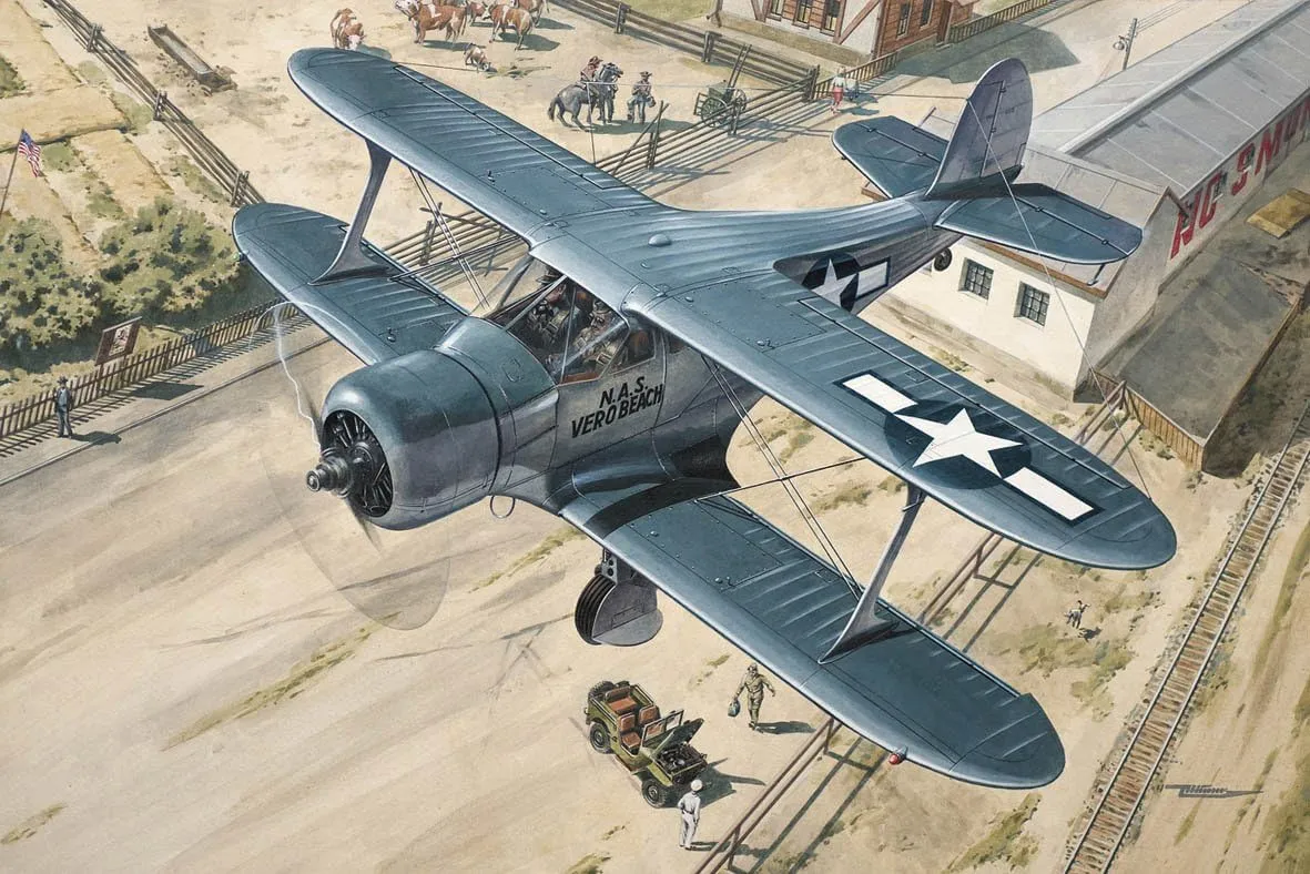 Roden Beechcraft GB-2 Staggerwing Airplane Model Kit
