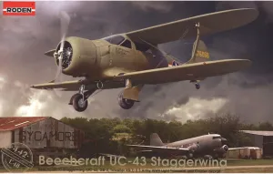 Roden Beechcraft UC-43 Staggerwing Airplane Model Kit