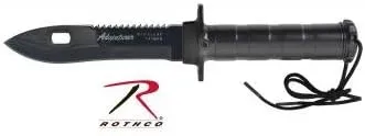 Rothco Adventurer Survival Kit Knife, Black