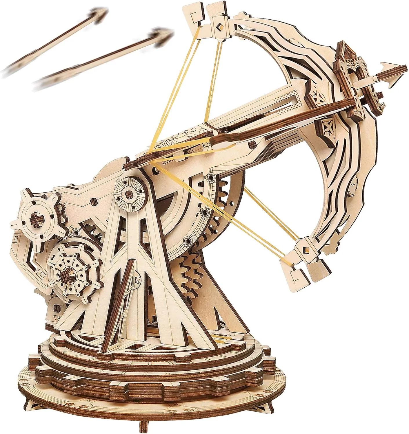 Rowood 3D Puzzles for Adults Teens, DIY Catapult Mechanical Wooden Model Kits to Build, Birthday Choice