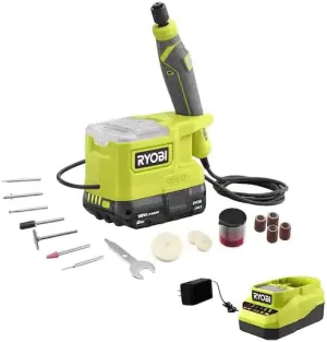 RYOBI ONE  18V Cordless Precision Craft Rotary Tool Kit with 1.5 Ah Battery and Charger
