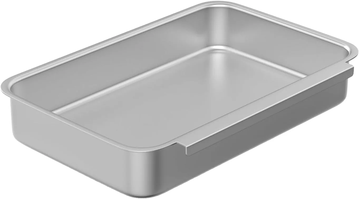 SafBbcue 93305 Grease Catch Pan for Weber Spirit E-210 220 E-310 320 330 Genesis II E-310 E-315 E-325 E-330 E-335 Grill Grease Tray with Disposable Drip Pan Liners, Replacement Part for Weber #83156