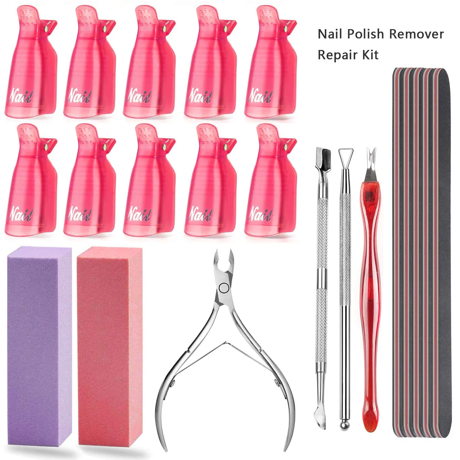 Samnyte Nail Polish Remover Tool Kit 8-piece set