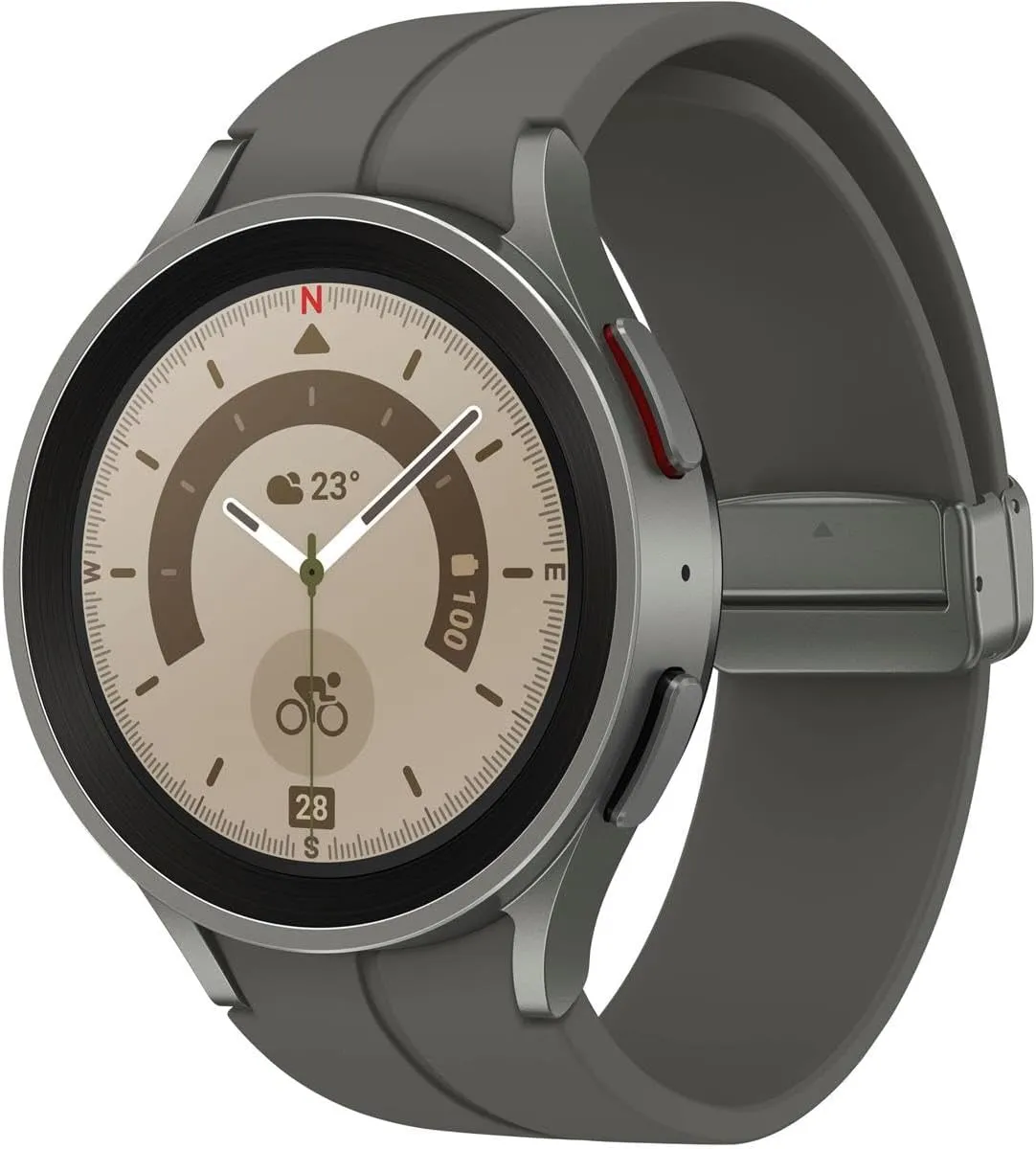 Samsung Galaxy Watch 5 Pro 45mm Smartwatch with GPS, LTE, Sleep Coaching, and Fast Charger - Renewed