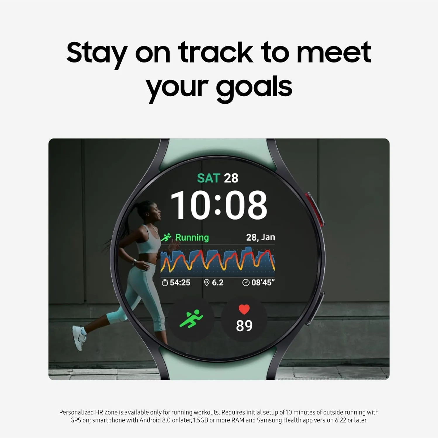SAMSUNG Galaxy Watch 6 44mm LTE Smartwatch, Fitness Tracker, Personalized HR Zones, Advanced Sleep Coaching, Heart Monitor, BIA Sensor for Health Wellness Insights, Big Screen, US Version, Graphite