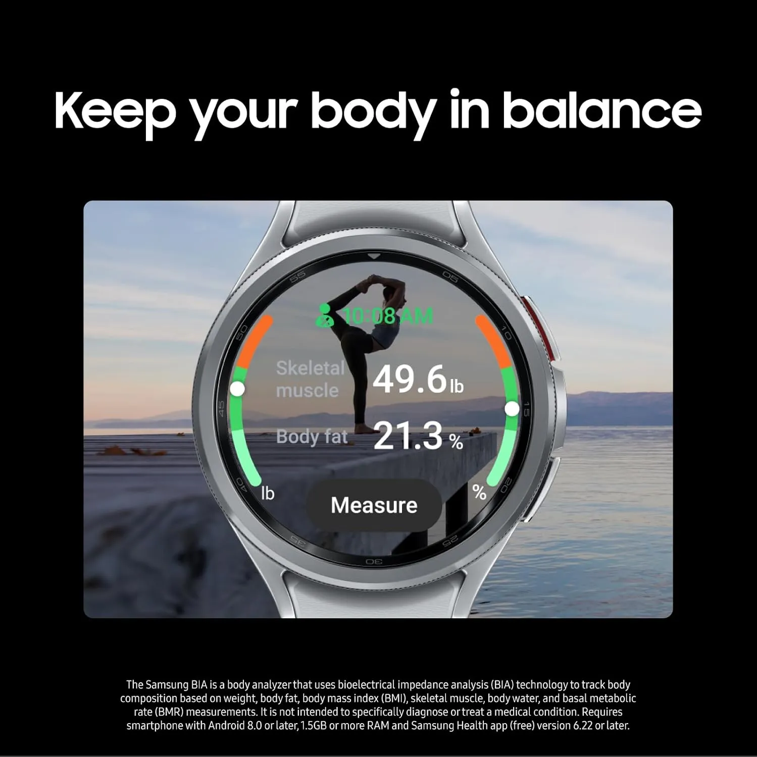 Samsung Galaxy Watch 6 Classic 47mm Bluetooth Smartwatch, Rotating Bezel, Fitness Tracker, Personalized HR Zones, Advanced Sleep Coaching, Heart Monitor, BIA Sensor, Health Insights, US Version Silver