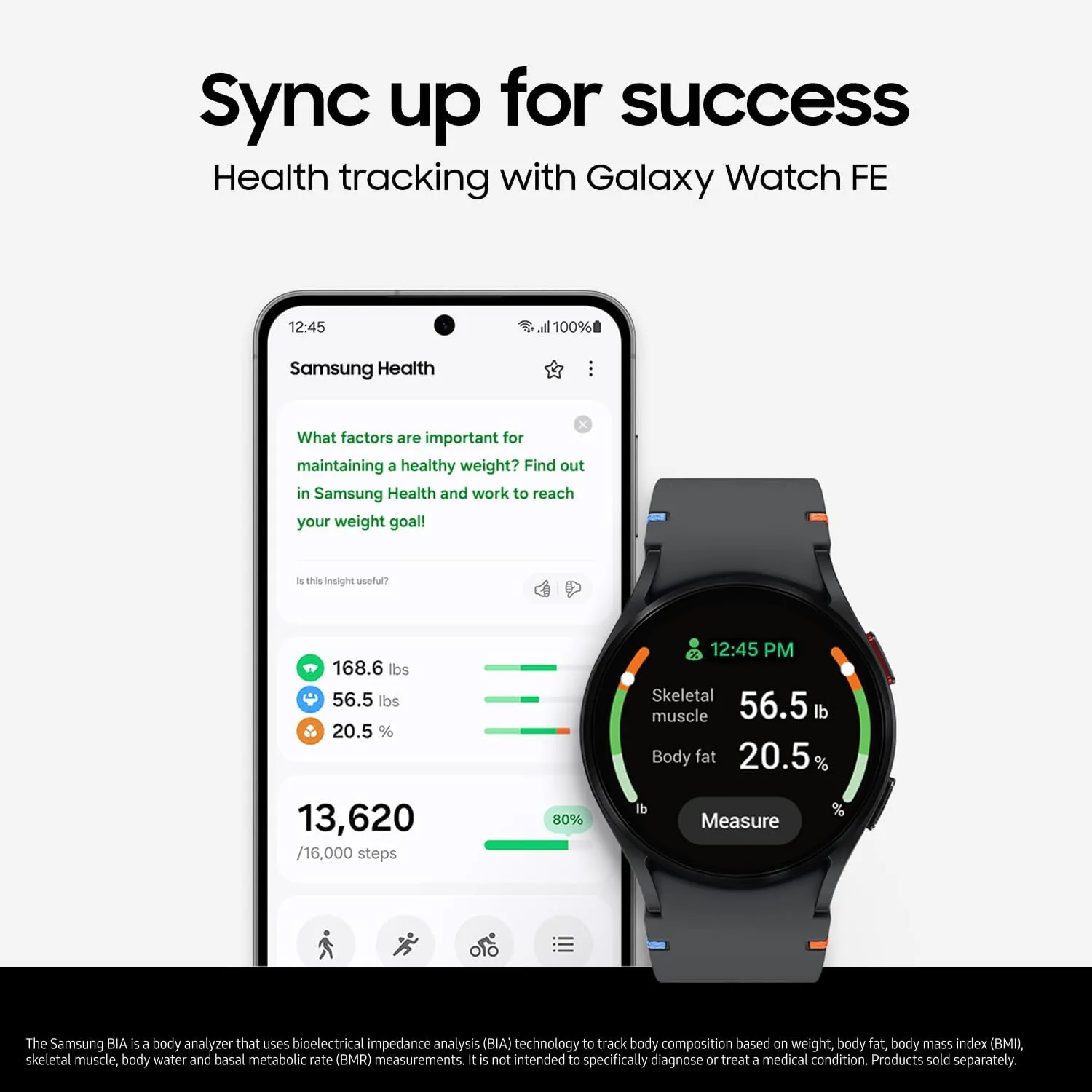 SAMSUNG Galaxy Watch FE 40mm Bluetooth AI Smartwatch w/Fitness Tracking, BIA Sensor, Personalized HR Zones, Heart Rate Tracker, Sleep Monitor, 2024, Silver [US Version, 1Yr Manufacturer Warranty]