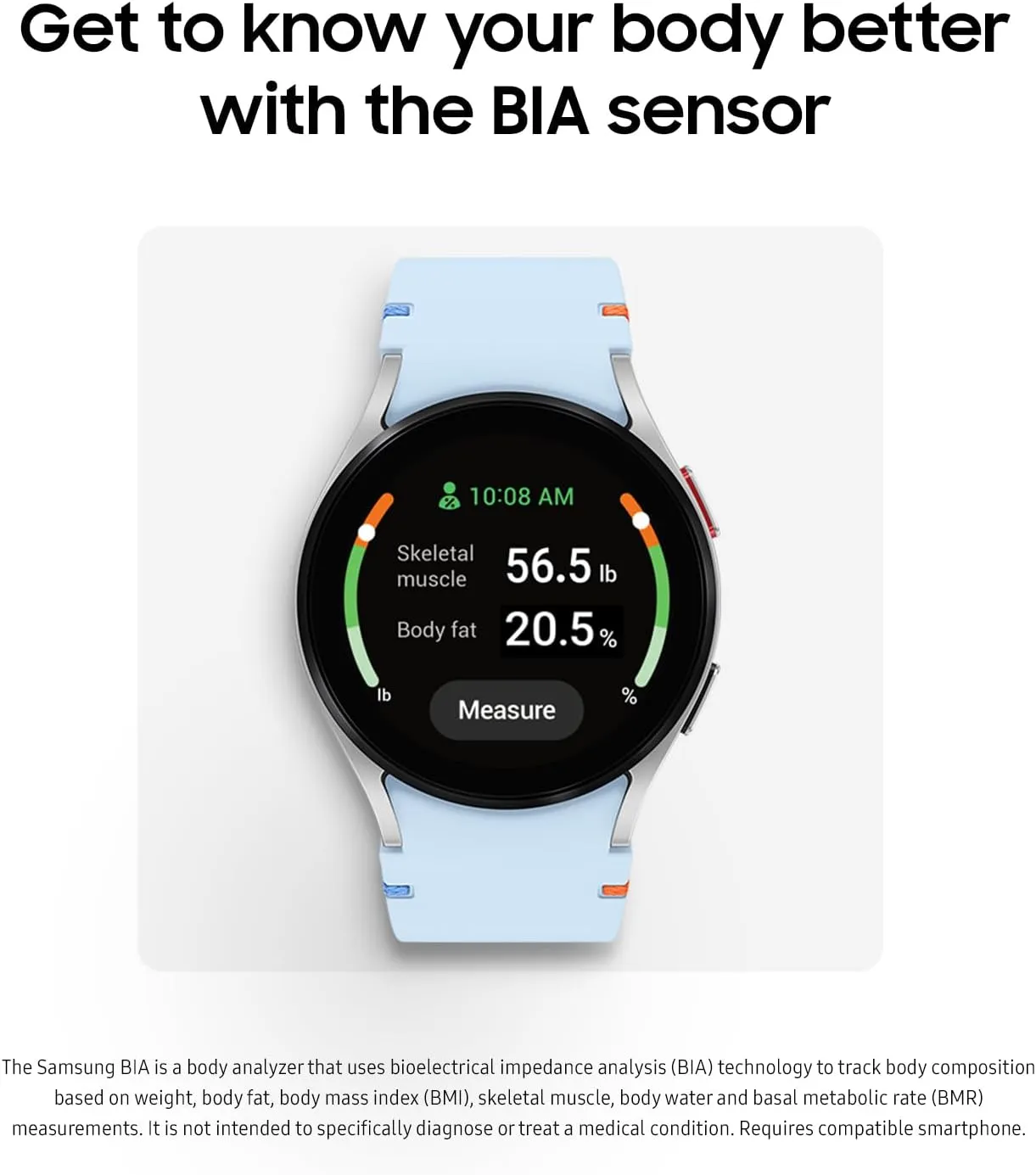 SAMSUNG Galaxy Watch FE 40mm Bluetooth AI Smartwatch w/Fitness Tracking, BIA Sensor, Personalized HR Zones, Heart Rate Tracker, Sleep Monitor, 2024, Silver [US Version, 1Yr Manufacturer Warranty]