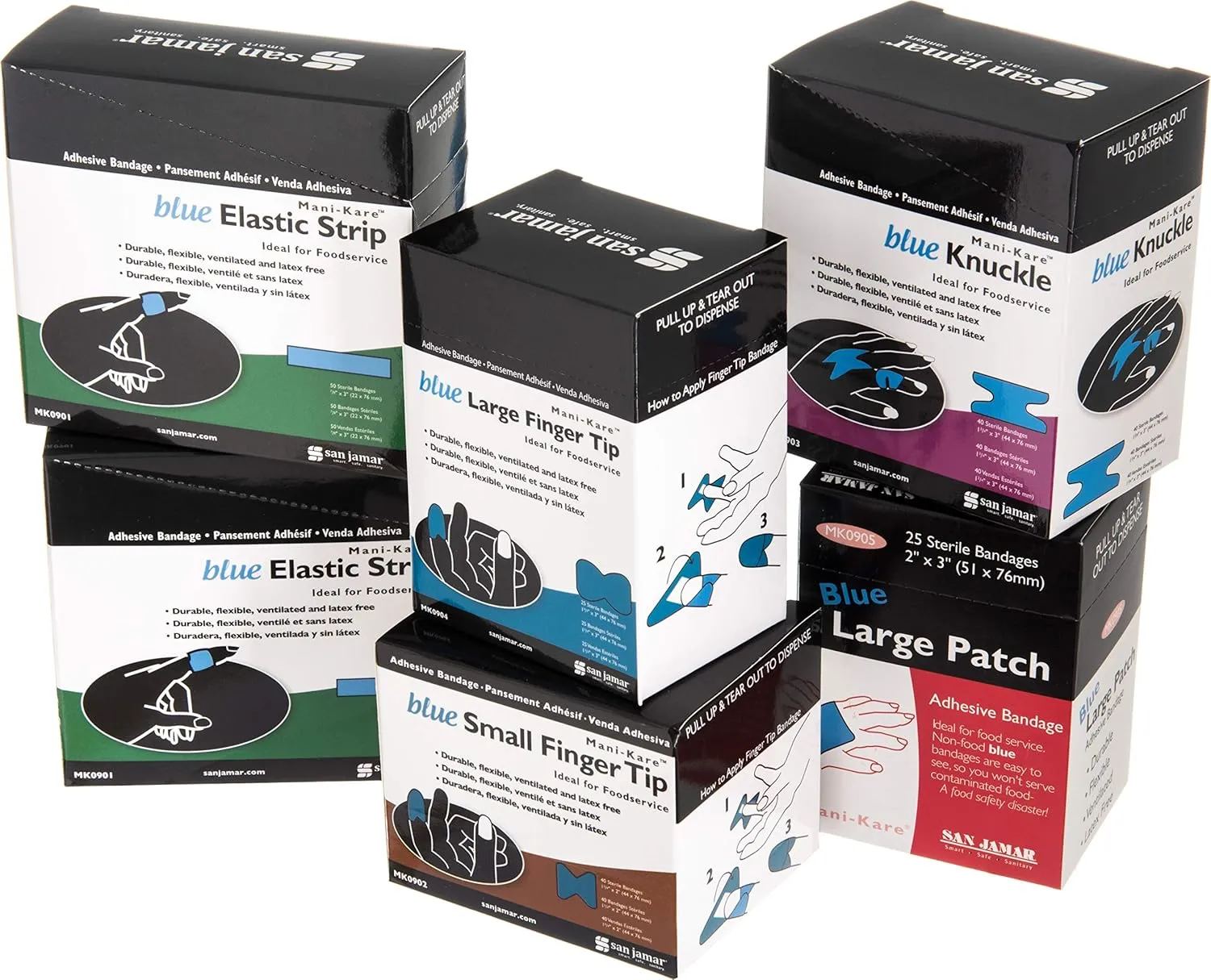 San Jamar - Chef Revival MK0906 Mani-Kare Bandages Kit