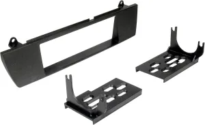 Scosche BW2335B Single DIN Radio Install Dash Kit Compatible with 2003-2017 BMW Z4 - Aftermarket Car Stereo Installation Kit - Does Not Fit Double DIN Radios - Factory Match Color and Texture