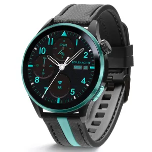 Series 54 AMOLED GPS Black and Green Smart Calling Watch