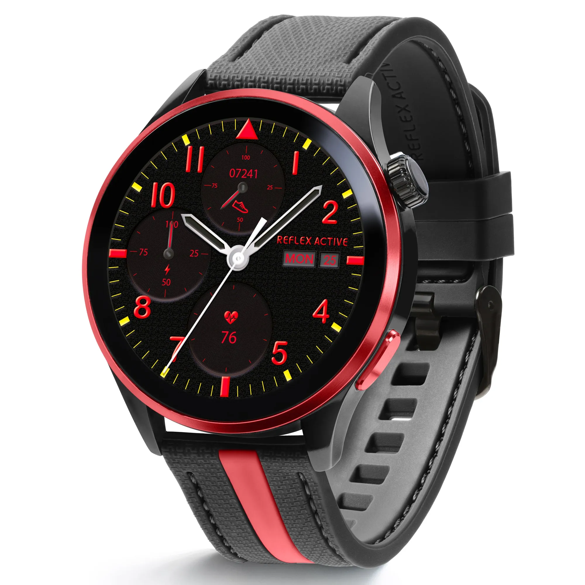 Series 54 AMOLED GPS Black and Red Smart Calling Watch