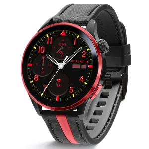 Series 54 AMOLED GPS Black and Red Smart Calling Watch
