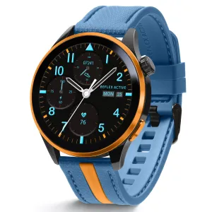 Series 54 AMOLED GPS Blue and Orange Smart Calling Watch