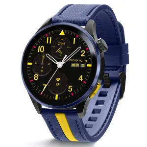 Series 54 AMOLED GPS Blue and Yellow Smart Calling Watch