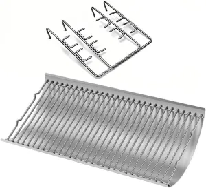 Shengyongh SS03508 27 inches Steel Ash Pan with Wire Grate for Char-Griller 1224 1324 2121 2222 2727 2828 2929, for Charbroil 17302056