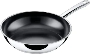 Silit 24cm Stainless Steel Modern Saute Fry Pan with Non-Stick Coating, Silver