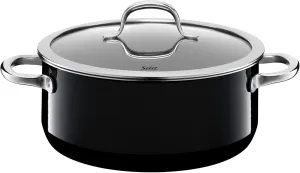 Silit Passion Hollow Handles Silargan Functional Ceramic Pot, 33 x 28 x 17.3 cm, Black
