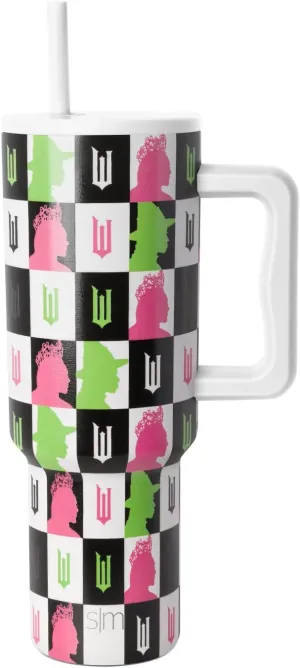 Simple Modern Wicked 40 oz Tumbler with Handle and Straw Lid | Insulated Reusable Stainless Steel Water Bottle Travel Mug | Gifts for Women Her | Trek Collection | 40oz | Wicked Checkmate