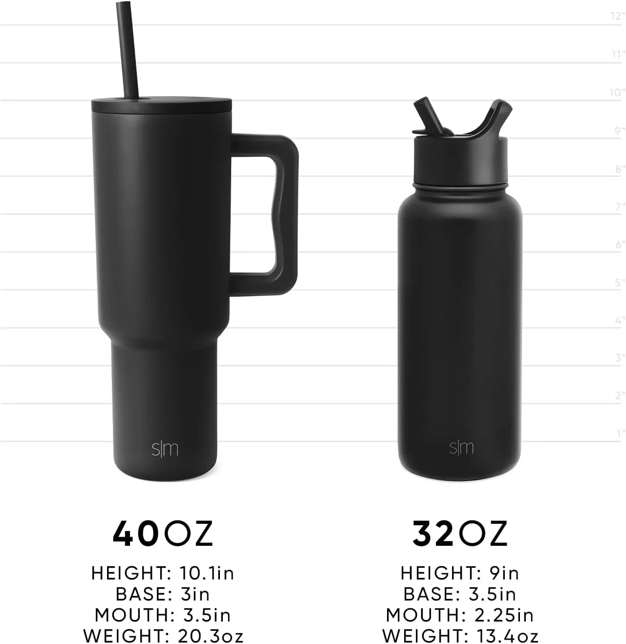 Simple Modern Wicked 40 oz Tumbler with Handle and Straw Lid | Insulated Reusable Stainless Steel Water Bottle Travel Mug | Gifts for Women Her | Trek Collection | 40oz | Wicked Checkmate
