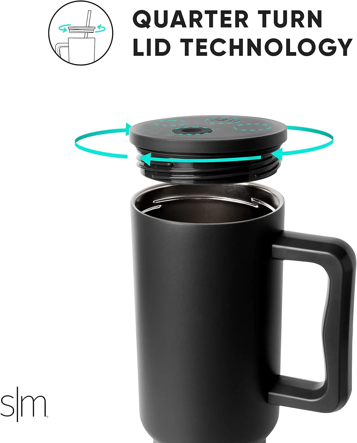 Simple Modern Wicked 40 oz Tumbler with Handle and Straw Lid | Insulated Reusable Stainless Steel Water Bottle Travel Mug | Gifts for Women Her | Trek Collection | 40oz | Wicked Checkmate