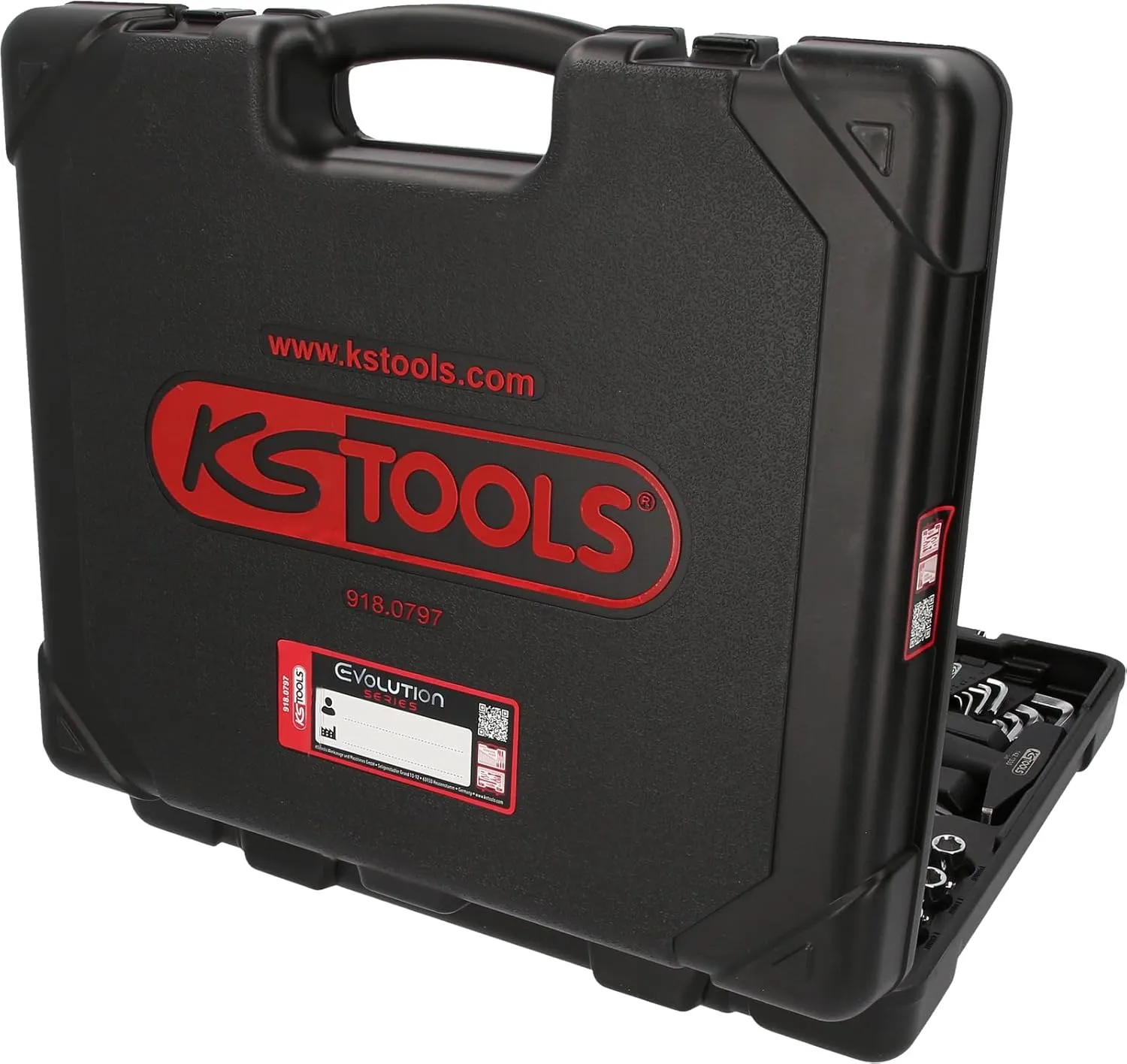 SK Hand Tool 4042146695548 1/4€-1/2€ Chromeplus Universal Tool Kit Set, 97 Piece, Clear