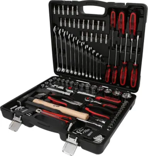 SK Hand Tool 4042146695548 1/4€-1/2€ Chromeplus Universal Tool Kit Set, 97 Piece, Clear