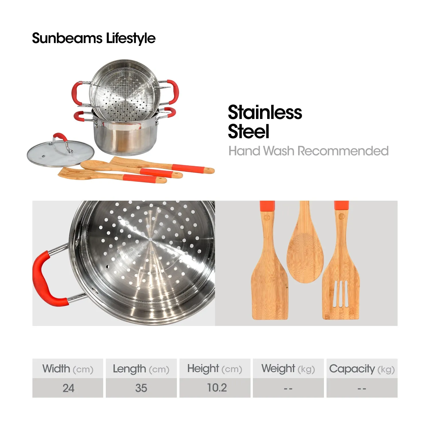 SLIQUE Master Cook Collection Stainless Steel Pots & Pans Set