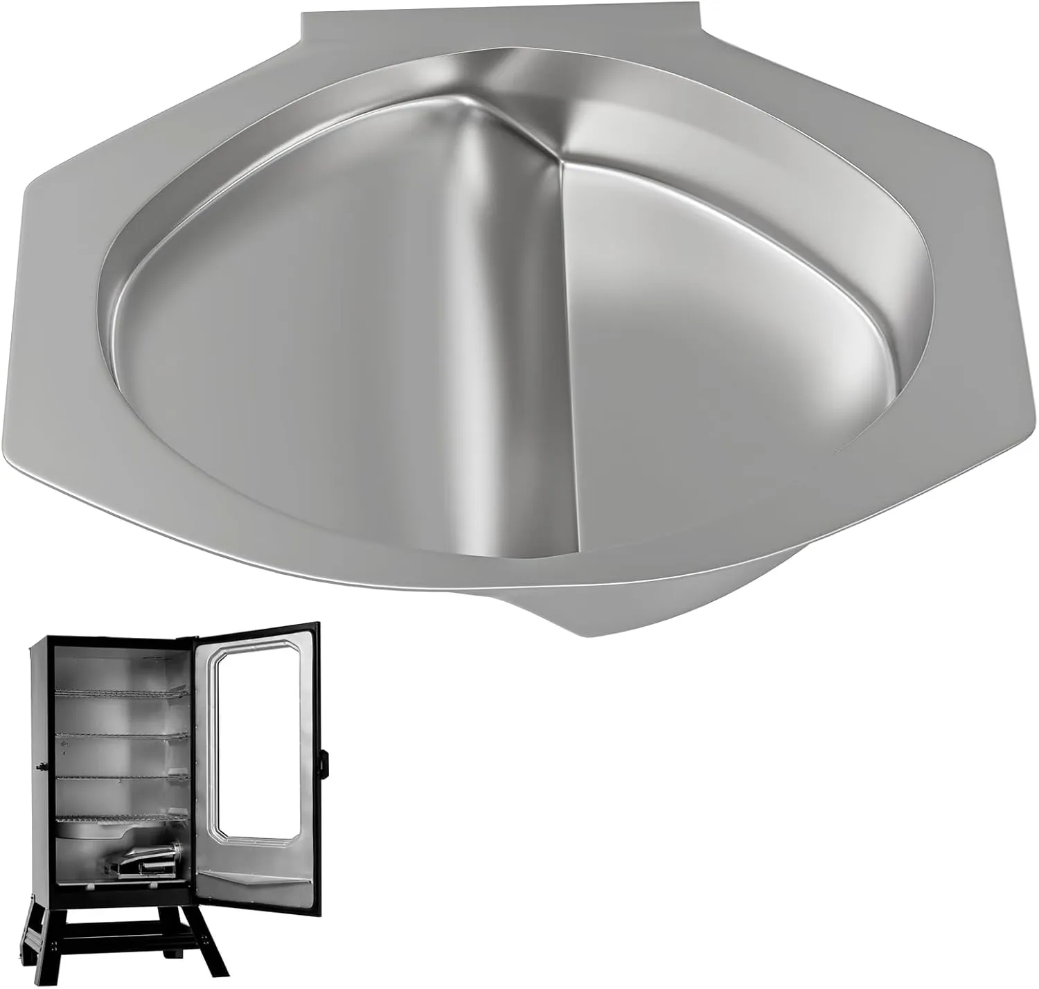 Small Water Bowl for Masterbuilt 30-inch Digital Electric Vertical BBQ Smoker, Water Pan Replacement for Masterbuilt 9007170040 Parts