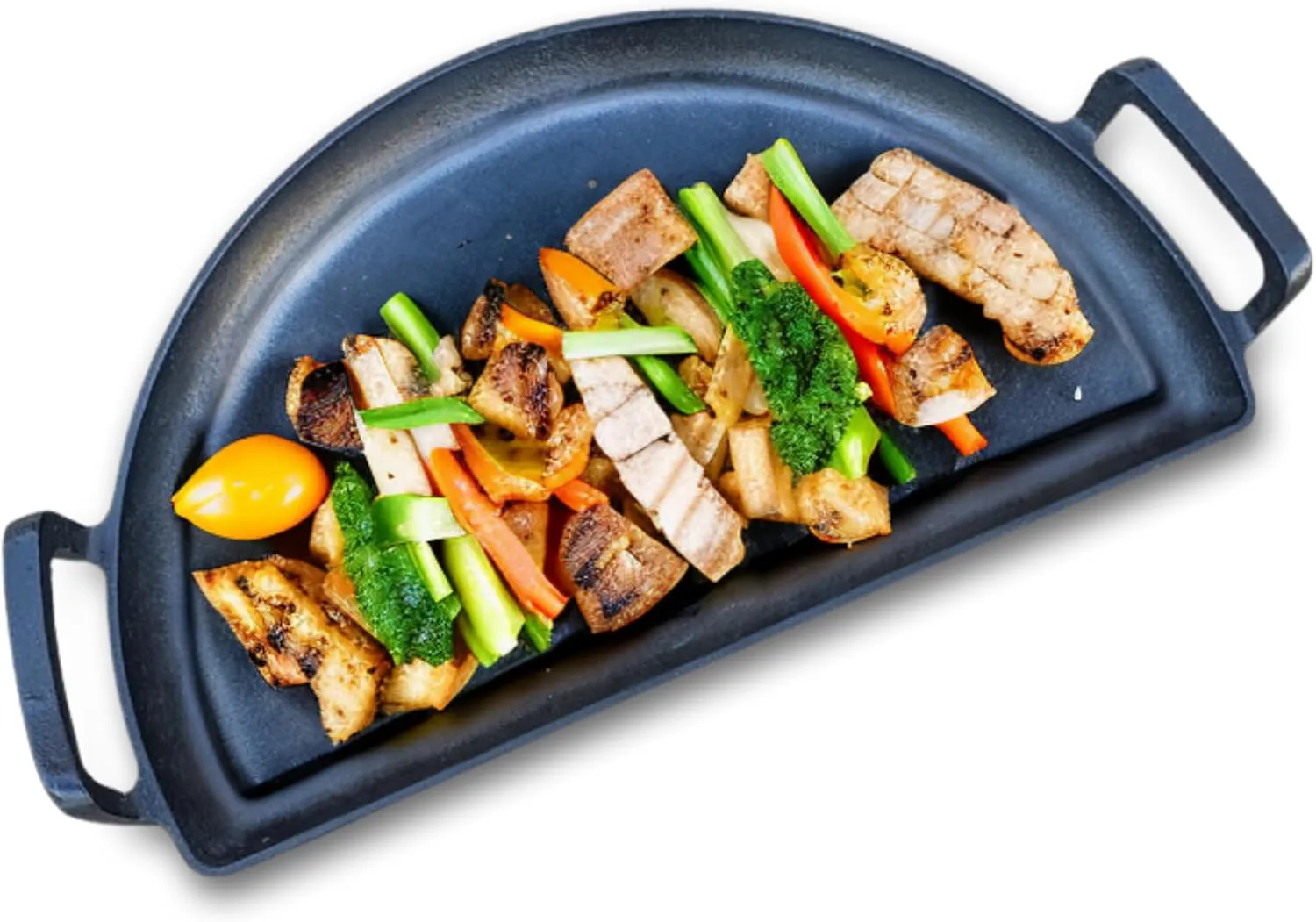 SnS Grills Slow ‘N Sear Cast Iron Drip 'N Griddle Pan 18", 3-in-1 Versatile Grill Accessory for Searing, Griddle and Drippings - Fits Weber & other 18” Kettle Grills