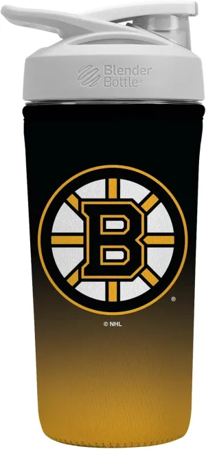 Sok It BotlSok NHL Protein Blender Shaker Bottle Sleeve Insulated Neoprene Cover (Boston Bruins, Fits 28oz Blender)