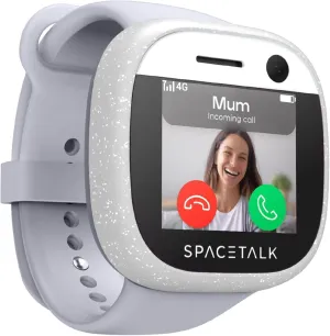 SPACETALK Adventurer 4G Kids Smart Watch with 4G Calls, Sos Alert, 5 Mp Camera, Safe Contacts List, SMS Text and Chats, School Mode (Cloud)