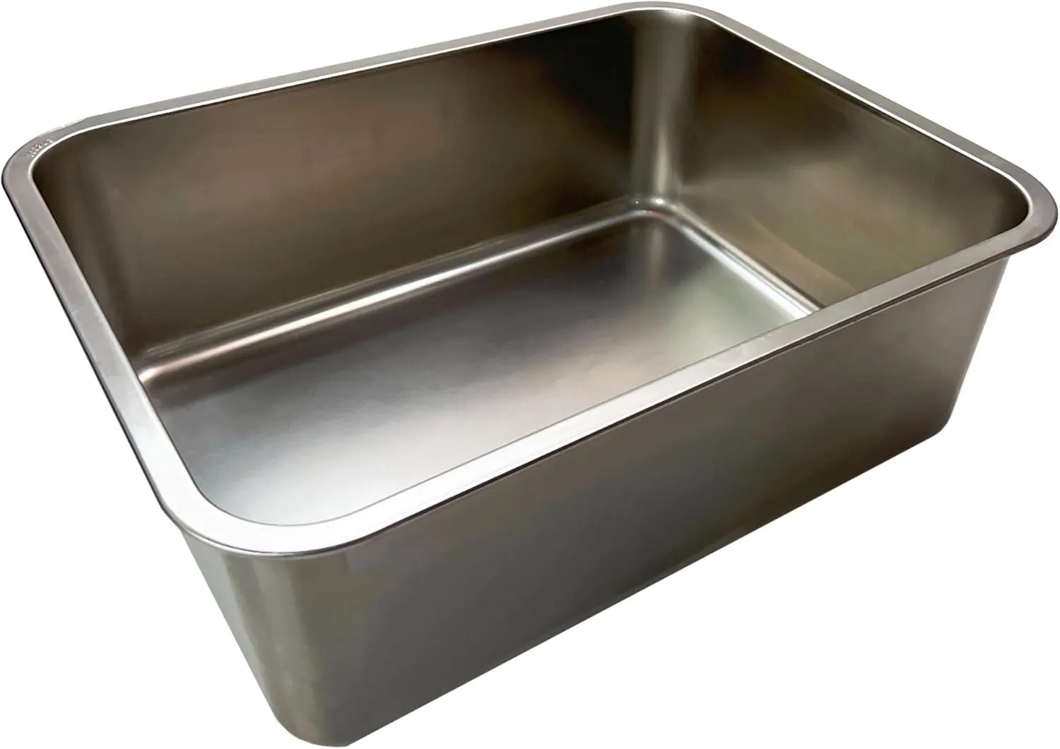 Stainless Steel Sheet Pan 14"x10"x4", Rectangle Bakeware, Cake Pan Corrosion Resistant Easy Clean (S (14"x10"), 4" Deep)