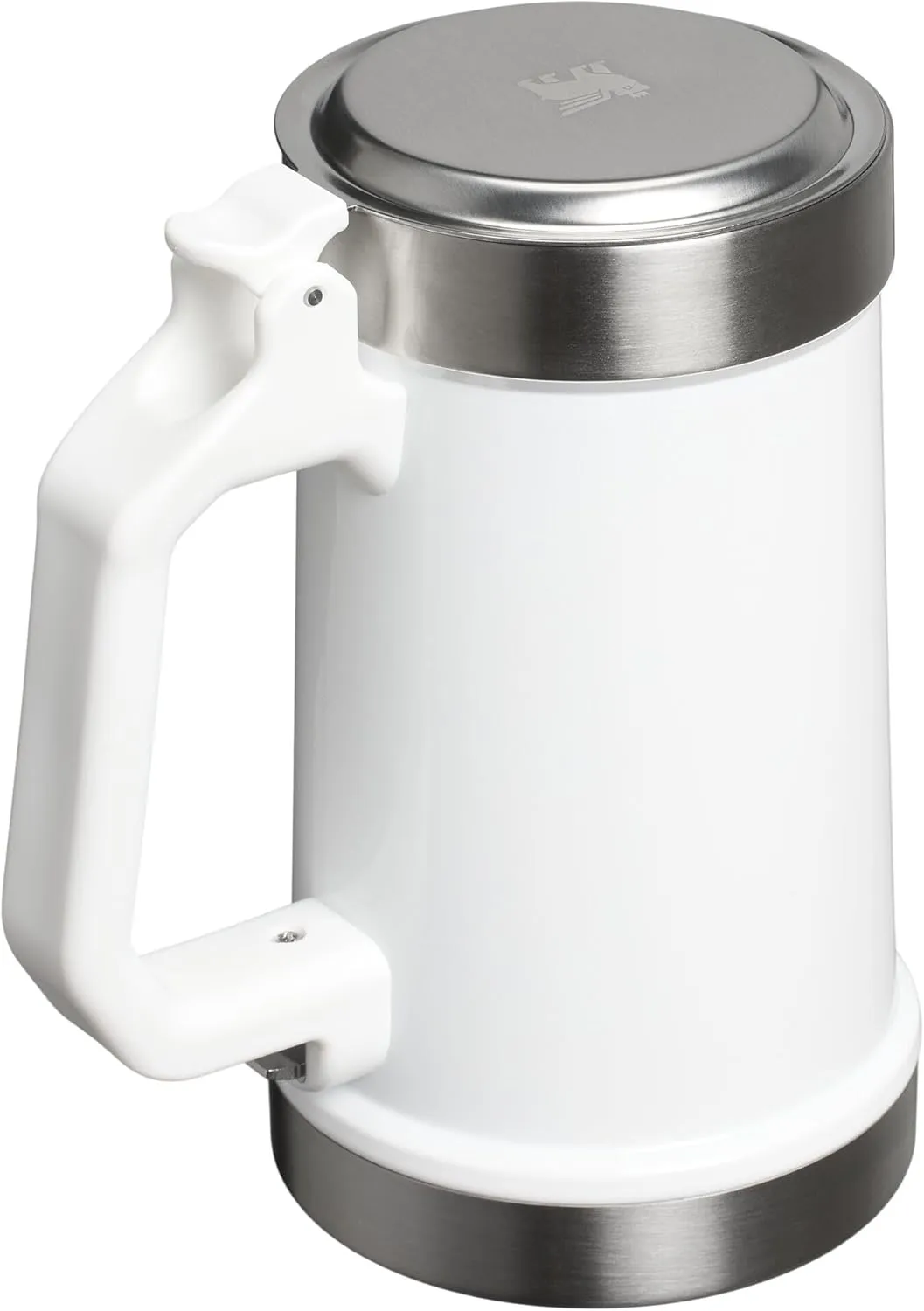 Stanley Classic Bottle Opener Beer Stein 24 oz | Flip Up Lid and Heavy Duty Handle with Built In Bottle Opener | Insulated Stainless Steel Beer Mug | BPA-Free | Frost Gloss