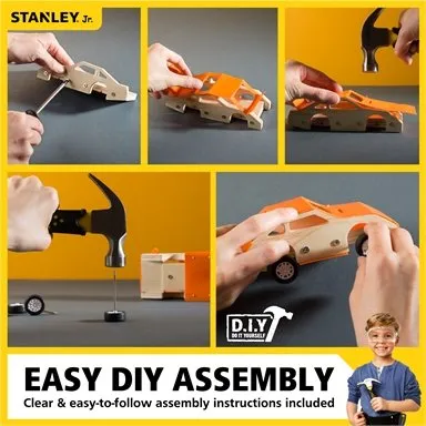 Stanley Jr. Race Car Tool Kit - Suitable for Ages 5  Years