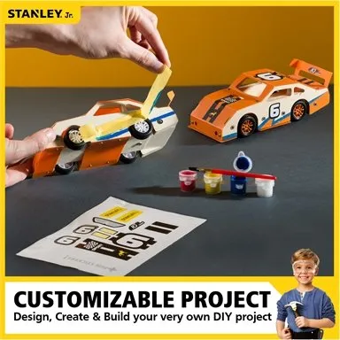 Stanley Jr. Race Car Tool Kit - Suitable for Ages 5  Years