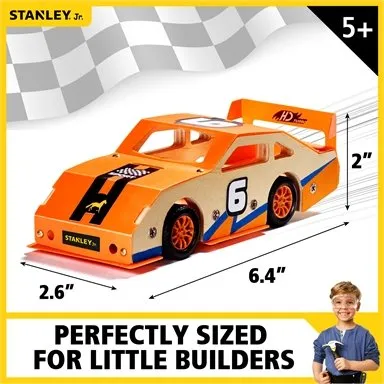 Stanley Jr. Race Car Tool Kit - Suitable for Ages 5  Years