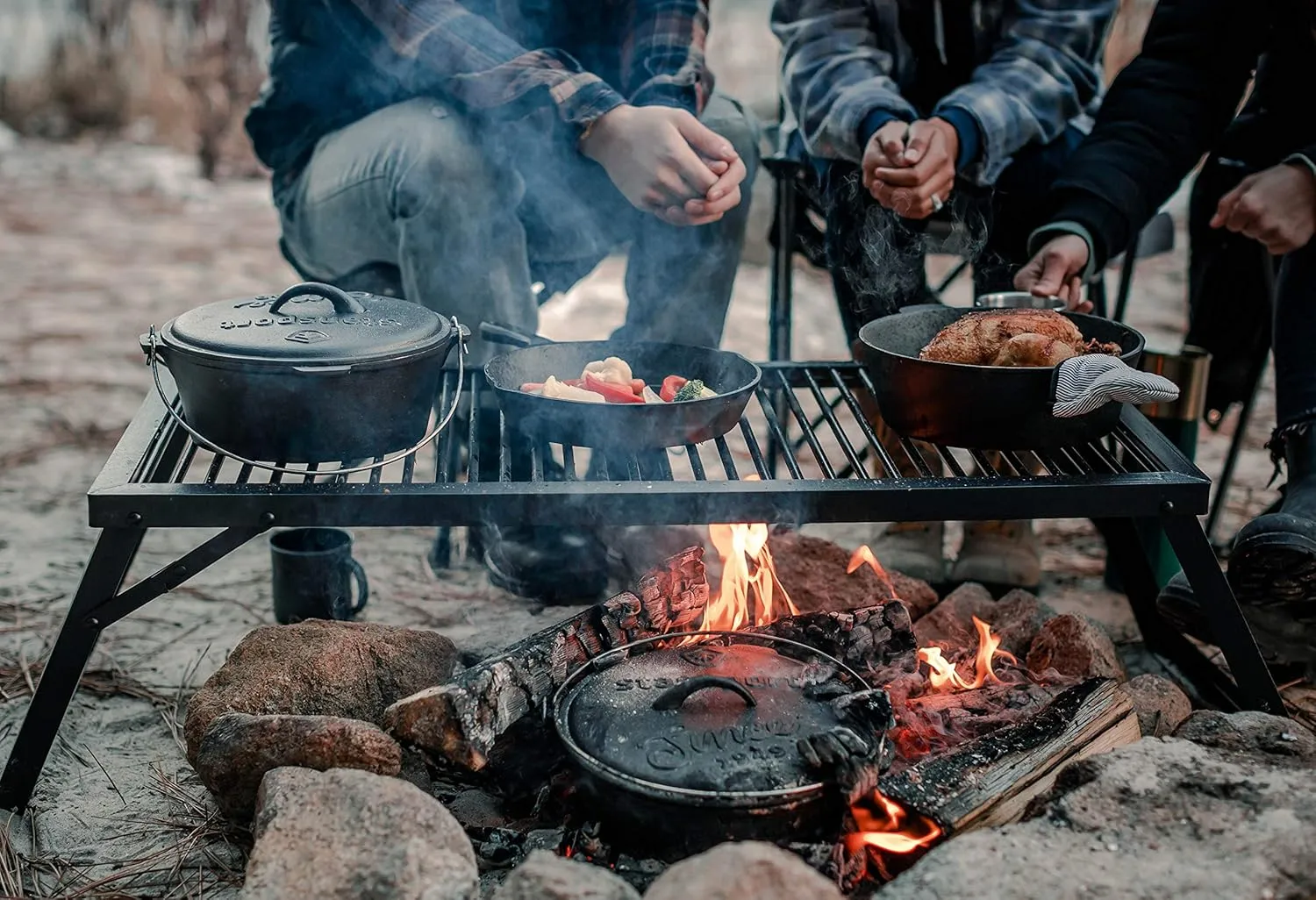 Stansport Pre-Seasoned Cast Iron Dutch Oven