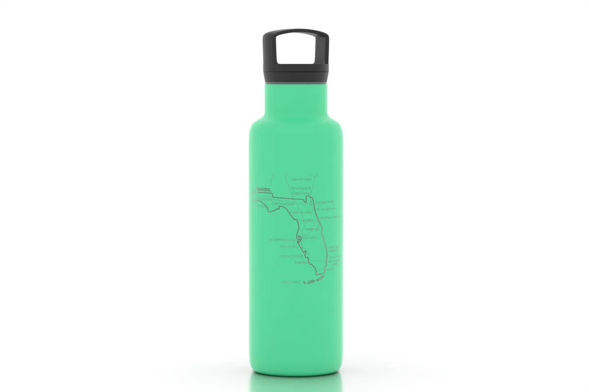 State Map 21 oz Insulated Hydration Bottle