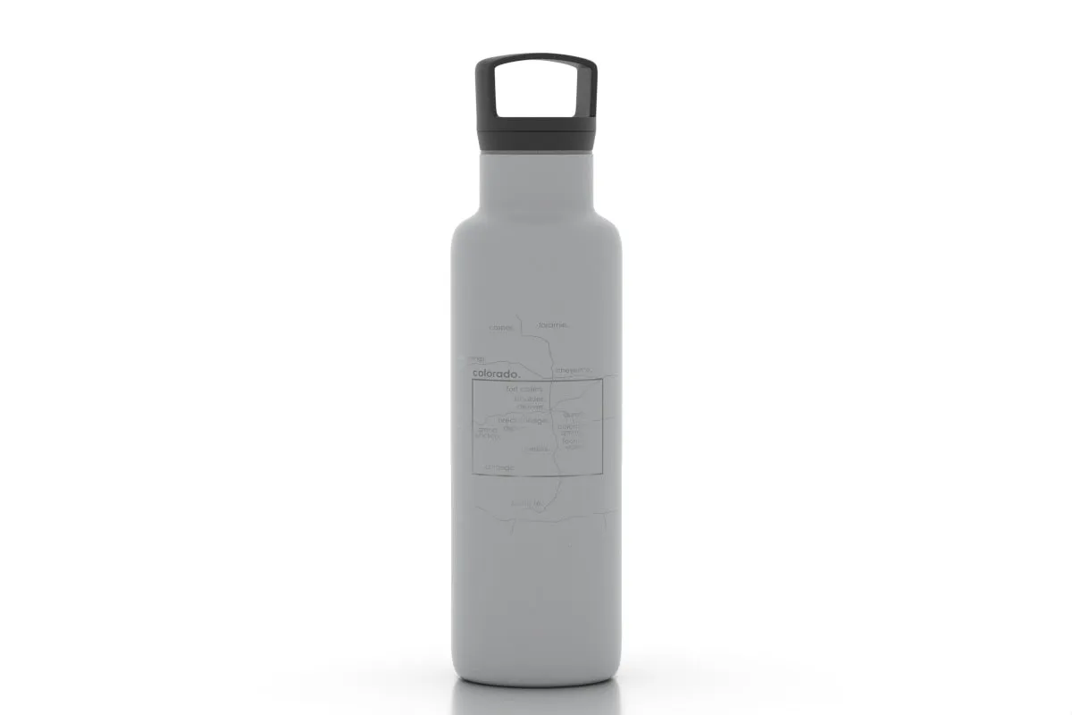 State Map 21 oz Insulated Hydration Bottle
