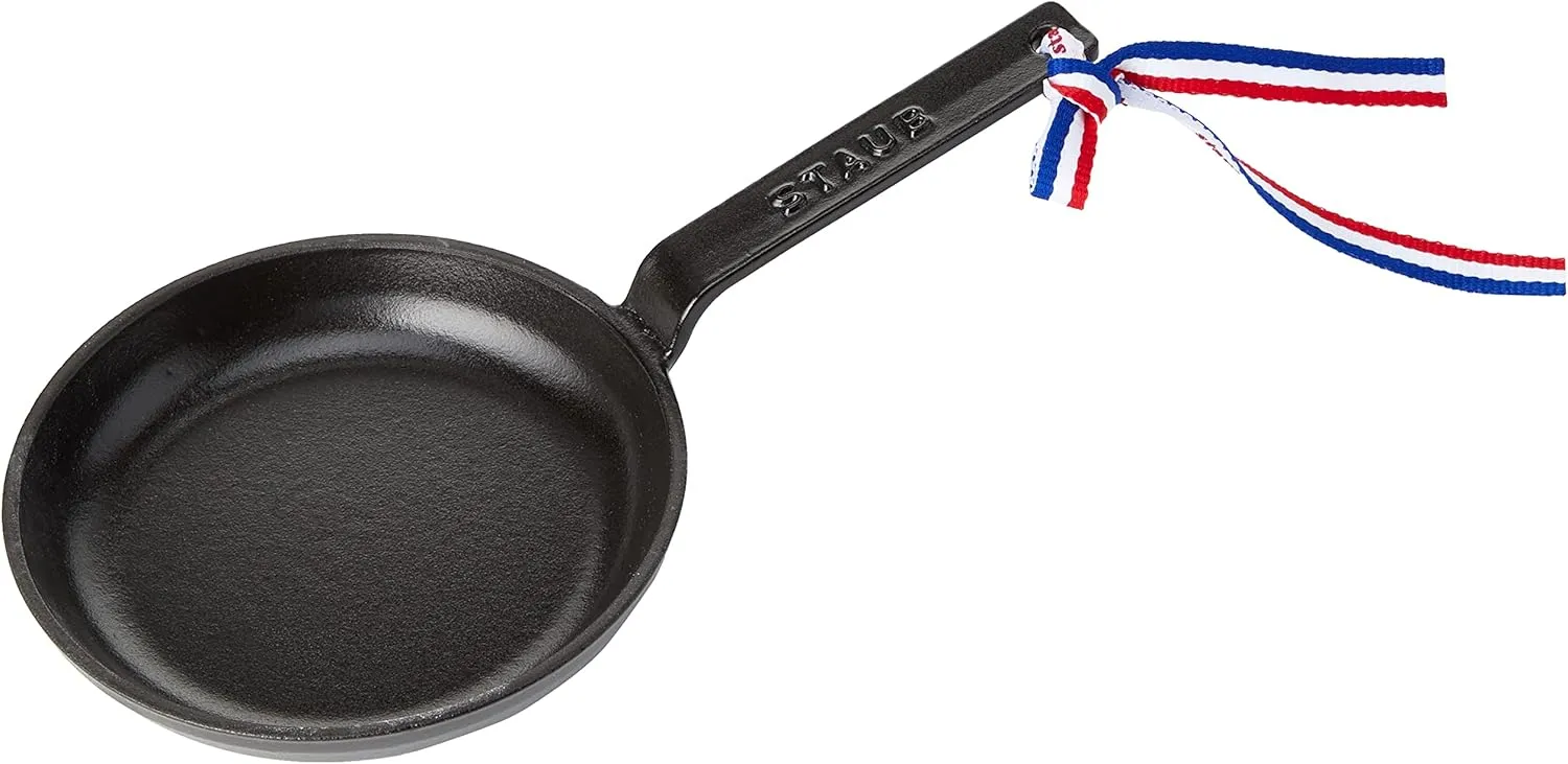 STAUB Cast Iron Mini Frying Pan, Black, 12 cm